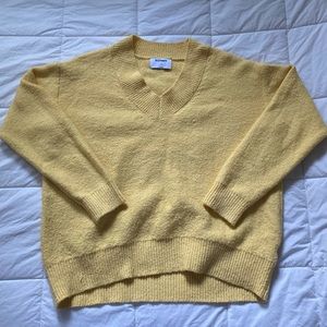 oversized v neck sweater